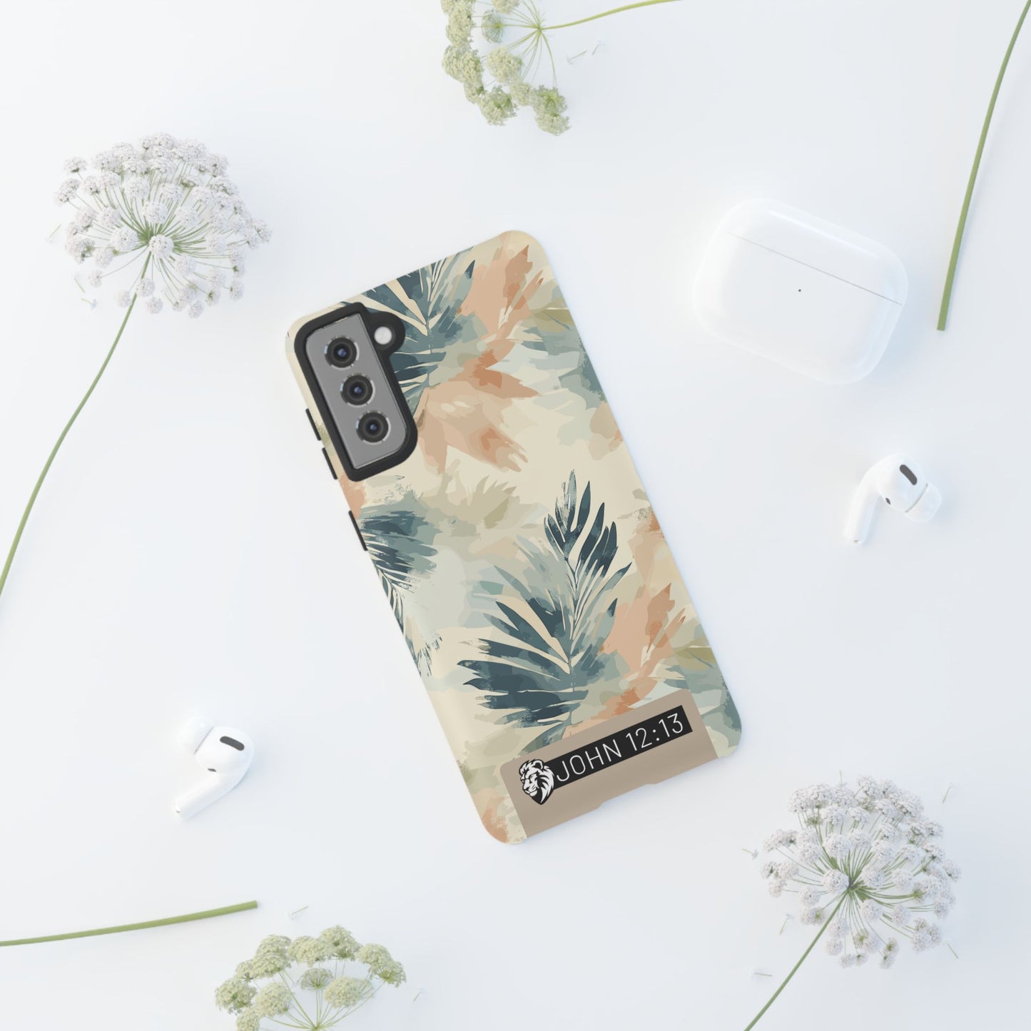 Tough Cases - Floral Phone Case with Inspirational Quote, Stylish Phone Cover, Trendy Tech Accessory, Summer Vibes, Gift for Her