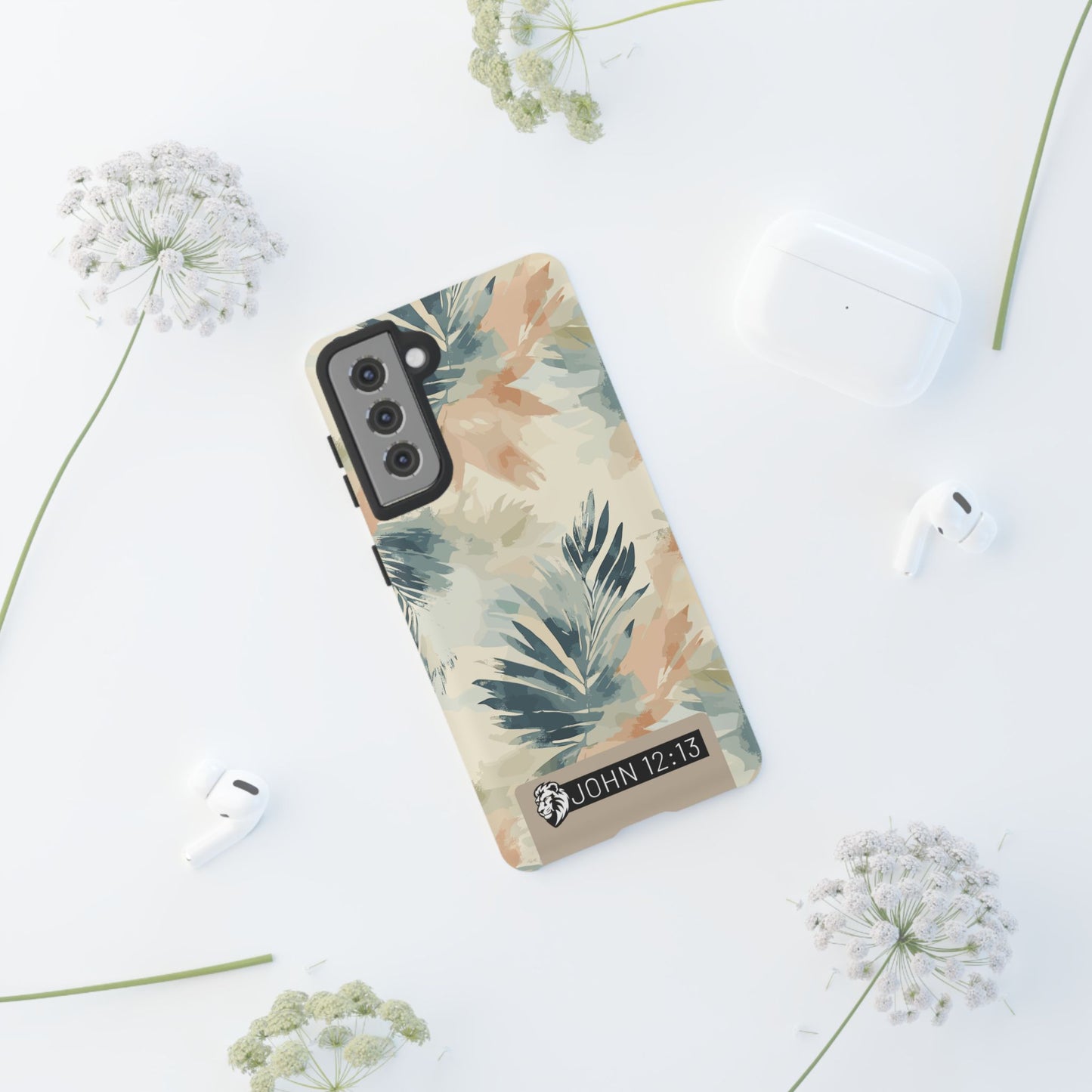 Tough Cases - Floral Phone Case with Inspirational Quote, Stylish Phone Cover, Trendy Tech Accessory, Summer Vibes, Gift for Her