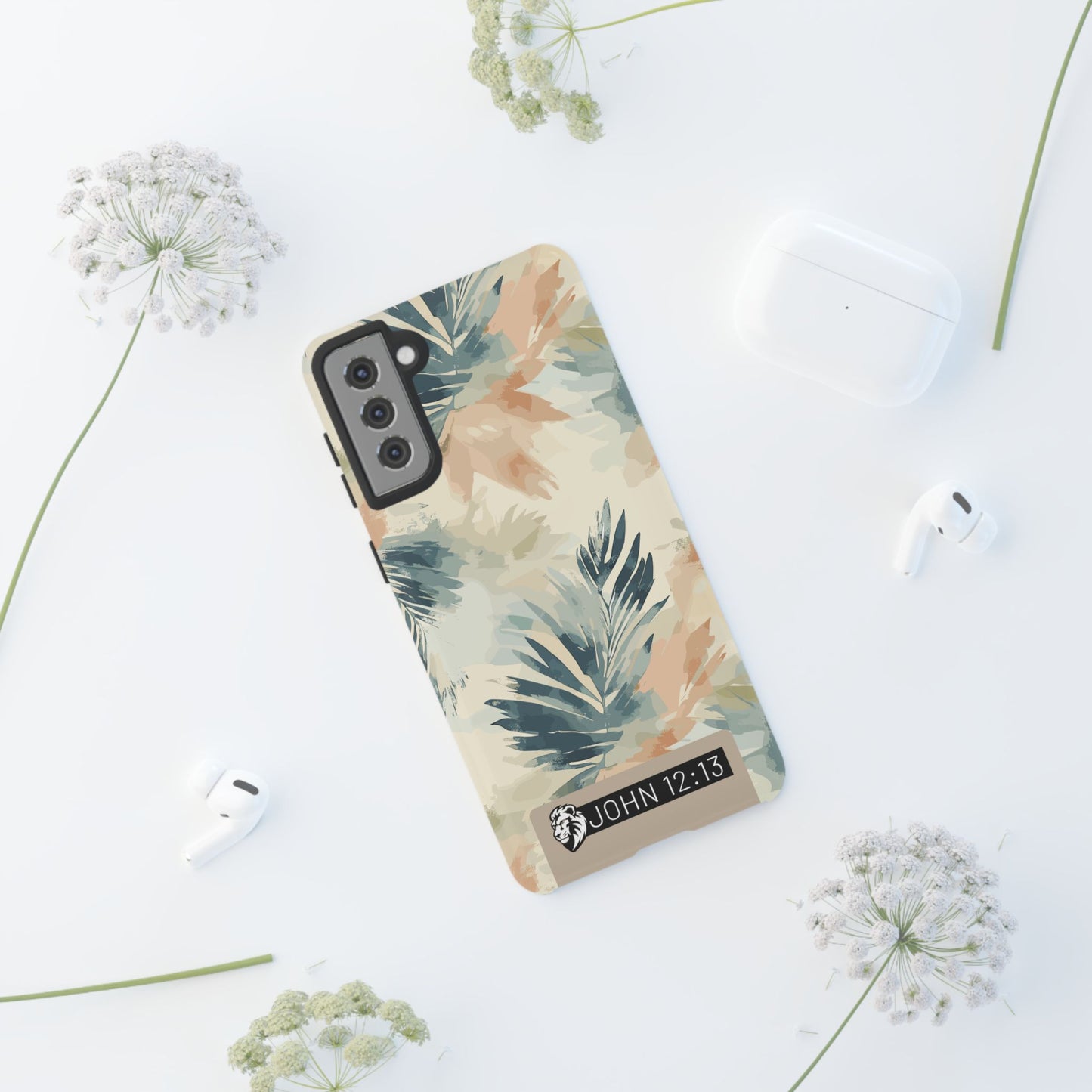 Tough Cases - Floral Phone Case with Inspirational Quote, Stylish Phone Cover, Trendy Tech Accessory, Summer Vibes, Gift for Her