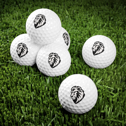 Lion Emblem Golf Balls, 6-Pack, Premium Golf Set, Golfing Gifts, Sports Accessories, Tee Time Essentials, Father's Day Gift
