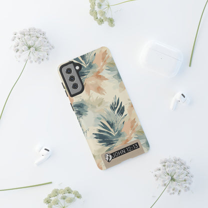 Tough Cases - Floral Phone Case with Inspirational Quote, Stylish Phone Cover, Trendy Tech Accessory, Summer Vibes, Gift for Her