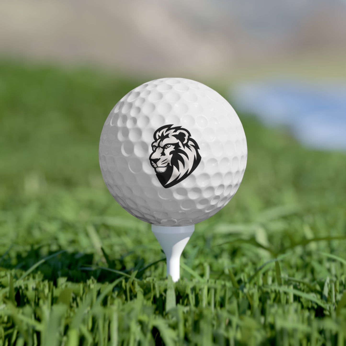 Lion Emblem Golf Balls, 6-Pack, Premium Golf Set, Golfing Gifts, Sports Accessories, Tee Time Essentials, Father's Day Gift