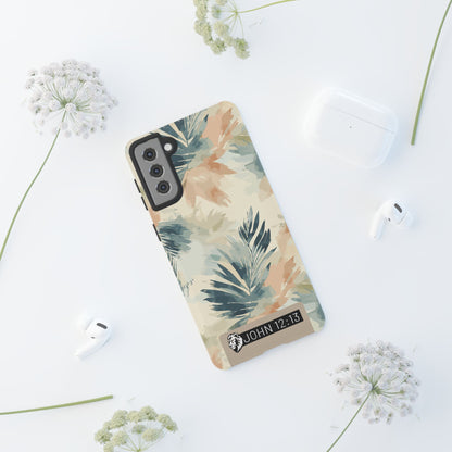Tough Cases - Floral Phone Case with Inspirational Quote, Stylish Phone Cover, Trendy Tech Accessory, Summer Vibes, Gift for Her
