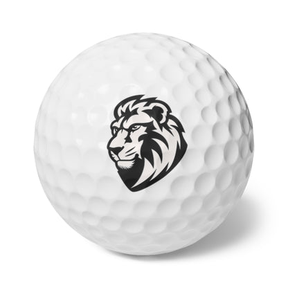 Lion Emblem Golf Balls, 6-Pack, Premium Golf Set, Golfing Gifts, Sports Accessories, Tee Time Essentials, Father's Day Gift