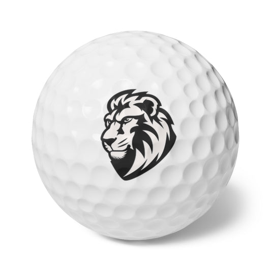 Lion Emblem Golf Balls, 6-Pack, Premium Golf Set, Golfing Gifts, Sports Accessories, Tee Time Essentials, Father's Day Gift